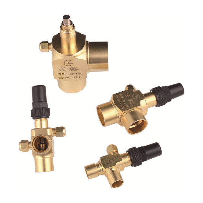 Válvula de ângulo de refrigeração para CFC HCFC HFC R717 Media com longa vida útil e pressão de 9,5 MPa