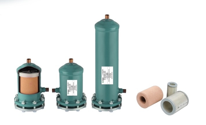 Secadores de filtros de HFC para sistemas de refrigeração